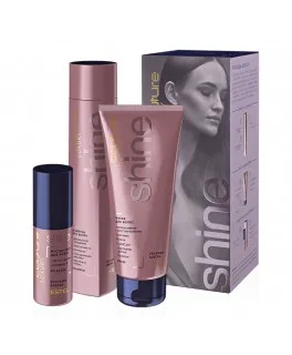 Set promo Stralucirea naturala a parului cu proteine de matase ESTEL Haute Couture LUXURY SHINE (Sampon, Masca, Ulei)