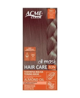 Masca nuantatoare Acme Color Hair Care Ton Oil Mask, 083 Mocca cu nuca, 30 ml