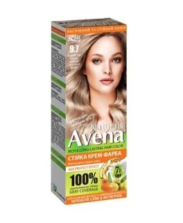 Vopsea crema permanenta pentru par Acme Avena Naturals, 9.7 Blond deschis gri, 115 ml