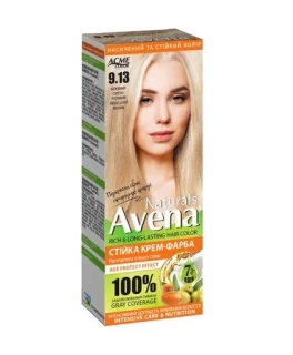 Vopsea crema permanenta pentru par Acme Avena Naturals, 9.13 Bej blond deschis, 115 ml