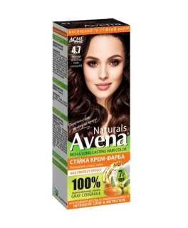 Vopsea crema permanenta pentru par Acme Avena Naturals, 4.7 Ciocolata neagra, 115 ml