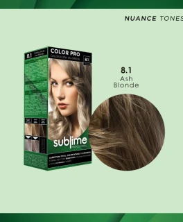 Set pentru vopsirea parului Sublime Professional, 8.1 Blond cenusiu