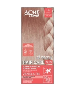 Тонирующая маска для волос Acme Color Hair Care Ton Oil Mask, 124 Розово-пепельный, 30 мл