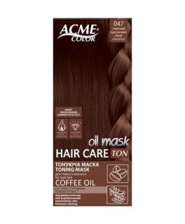 Masca nuantatoare Acme Color Hair Care Ton Oil Mask, 047 Maro intens, 30 ml