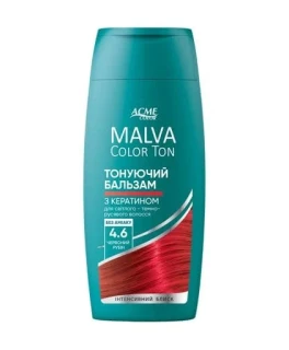 Тонирующий бальзам для светлых и темно-русых волос Acme Malva Color Ton, 4.6 Красный рубин, 180 мл