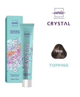 Vopsea crema pentru par Topping Crystal Unic Professional, Gri Rosu TP15, 100 ml