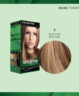 Set pentru vopsirea parului Sublime Professional, 7 Blond natural