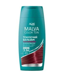 Тонирующий бальзам для светлых и темно-русых волос Acme Malva Color Ton, 3.56 Темная вишня, 180 мл