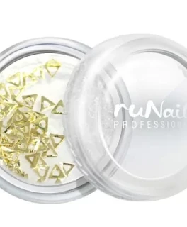 Runail DU 4461 Дизайн ( триугольные маленькие, золотистые)