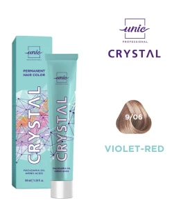 Vopsea crema pentru par Crystal Unic Professional, Blond Natural violet 9/06, 100 ml