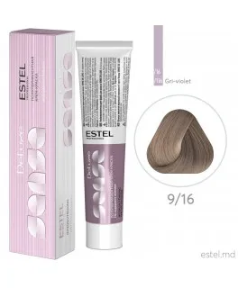 Vopsea-cremă semipermanentă pentru păr DE LUXE SENSE, 9/16 Blond gri-violet, 60 ml