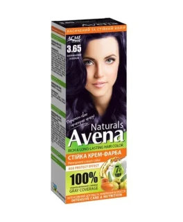 Vopsea crema permanenta pentru par Acme Avena Naturals, 3.65 Vinete, 115 ml