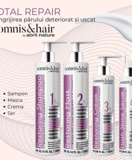 АКЦИОННЫЙ НАБОР для поврежденных волос Somnis & Hair Restoring (Шампунь 300мл, Маска 300мл, Крем 180мл)