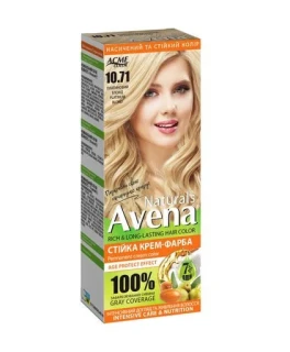 Vopsea crema permanenta pentru par Acme Avena Naturals, 10.71 Blond platinat, 115 ml