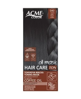 Masca nuantatoare Acme Color Hair Care Ton Oil Mask, 040 Cafea neagra, 30 ml