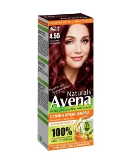 Vopsea crema permanenta pentru par Acme Avena Naturals, 4.55 Rodie, 115 ml