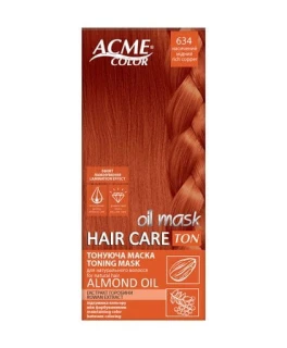 Тонирующая маска для волос Acme Color Hair Care Ton Oil Mask, 634 Насыщенный медный, 30 мл