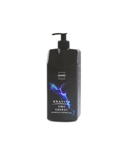 Sampon-gel pentru dus energizant Gravity Unic Professional, 1000 ml