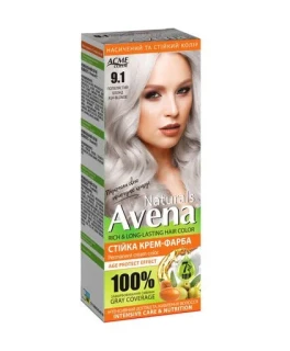 Стойкая крем-краска для волос Acme Avena Naturals, 9.1 Пепельный блонд, 115 мл