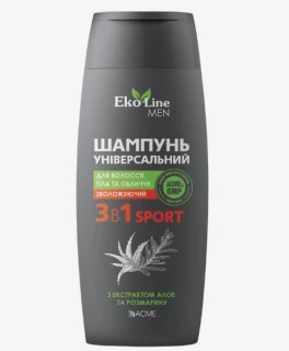 Шампунь универсальный 3 в 1 ACME EkoLine MEN Sport для волос, тела и лица, 400 мл