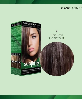 Set pentru vopsirea parului Sublime Professional, 4 Maro natural