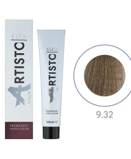 Vopsea permanenta pentru par Elea Professional Artisto Color, 9.32 Blond gri-auriu, 100 ml