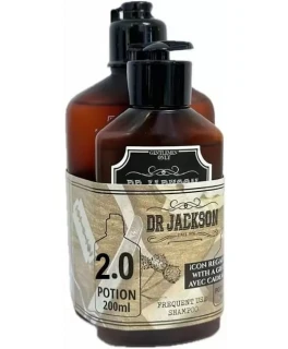 Set cadou Dr. Jackson (Sampon-gel tonifiant pentru toate tipurile de par si piele Potion 1.0 100 ml si Sampon pentru par cret Potion 2.0, 200 ml)