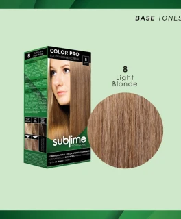 Set pentru vopsirea parului Sublime Professional, 8 Blond deschis