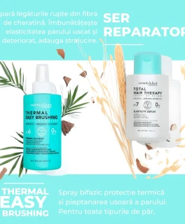 SET PROMOTIONAL pentru protectie termica si hidratarea parului Somnis Natural Origin (Spray bifazic 250ml, Ser 100ml)