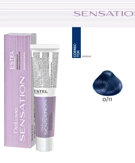 Corector color pentru par DE LUXE SENSATION, 0/11 Albastru, 60 ml