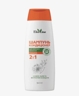 Sampon-balsam 2 in 1 pentru par si scalp gras Acme EkoLIne, 250 ml