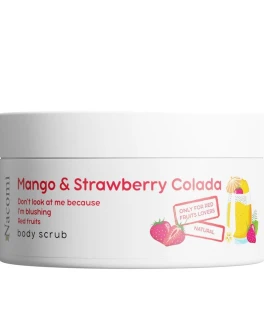 Scrub cu aroma de mango si colada de capsuni pentru corp Nacomi, 100 ml