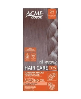 Тонирующая маска для волос Acme Color Hair Care Ton Oil Mask, 091 Темно-пепельный, 30 мл